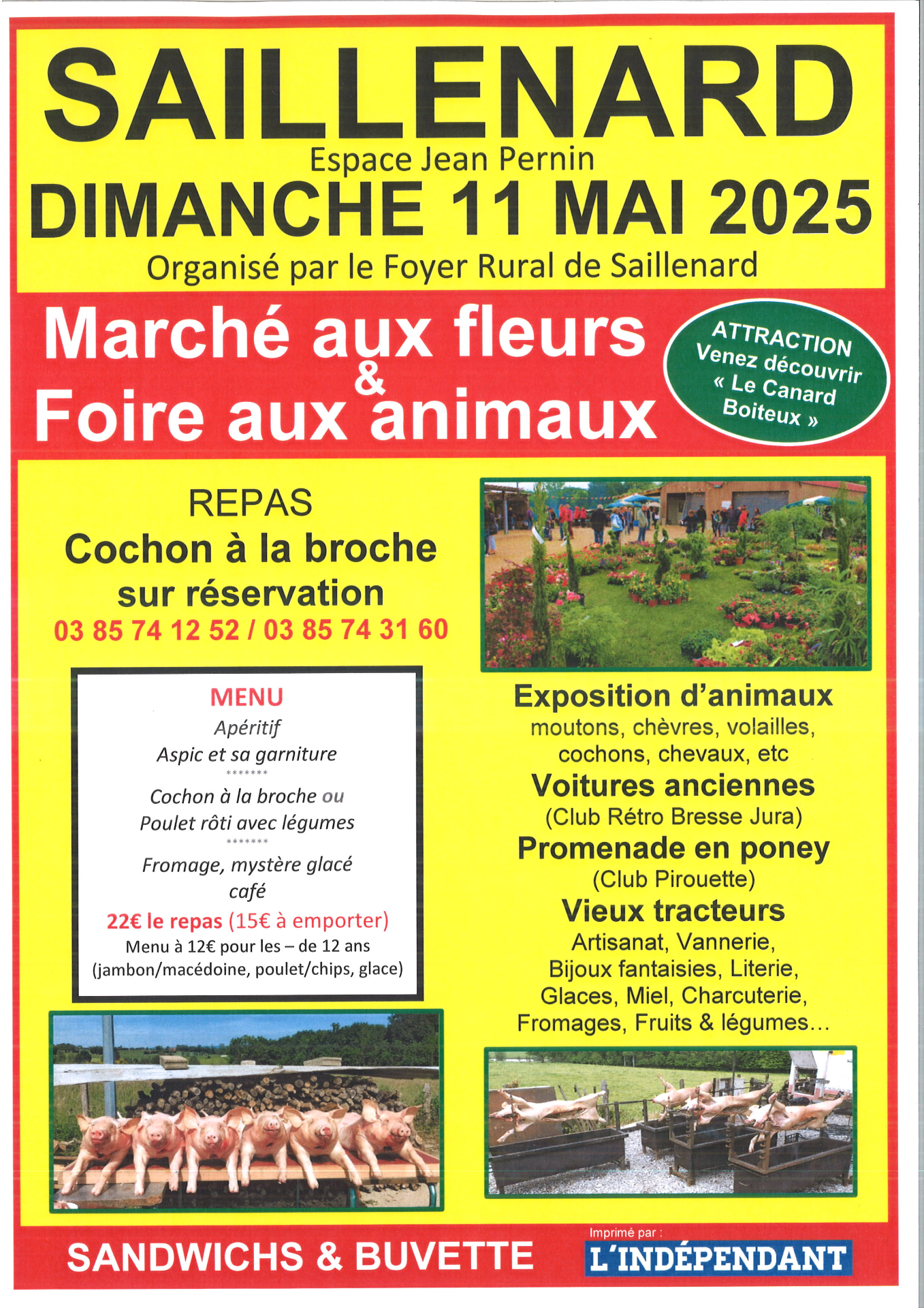 MARCHE AUX FLEURS ET FOIRE AUX ANIMAUX
